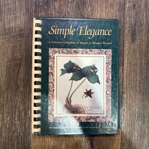 Simple Elegance Cookbook 1992 Spiral Bound Women’s Guild Germantown TN
